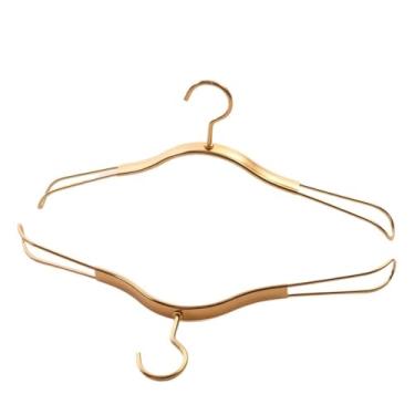 Imagem de Cabide de metal adulto antiderrapante para exibição de roupas para casa cabide de armazenamento de roupas vintage para armário com economia de espaço cabide organizador de pendurar adequado para