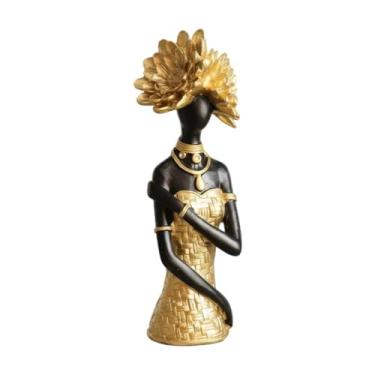 Imagem de Generic Estátua/Escultura de Africana, Ornamento Moderno para Decoração de Casa, Estatueta Colecionável em Resina, Decoração de Mesa para Quarto, Style C