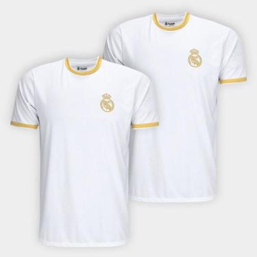 Imagem de Kit Camisa Real Madrid Dry C/ 2 Peças Masculina, Branco, GG