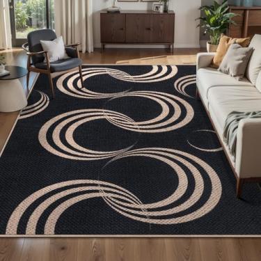 Imagem de Tangsoo Tapete de juta fácil para área lavável, 10 x 15 cm, tapete antiderrapante para porta interna e externa