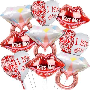 Imagem de Balões de Dia dos Namorados, Balão de Coração, Balão de Dia dos Namorados para Artigos de Decoração de Festa de Aniversário de Casamento (Valentines-06)