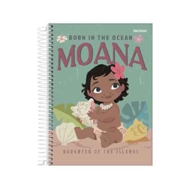 Imagem de Starschool – Caderno Universitário Capa Dura Espiral MOANA Disney | 1 Matéria, 80 Folhas | Leveza e Aventura Marítima para Estudos e Anotações