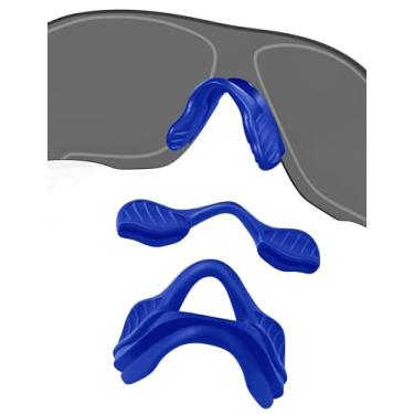 Imagem de Protetores de nariz de substituição para óculos de sol Oakley EV Zero Path OO9308/EV Zero Range OO9327/EV Zero Pitch OO9383/EV Zero Stride OO9386/EV Zero Blades OO9454/EV Zero Ascend OO9453 - Azul