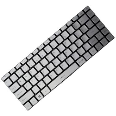 Imagem de Teclado mBook Para Multilaser ULTRA Ub430, Ub532, Ub536 BR Prata