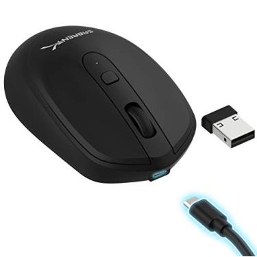 Imagem de Sabrent Rechargeable Wireless Mouse with Adjustable Resolution (MS-RCWM)