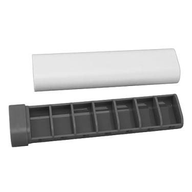 Imagem de GLOGLOW Caixa de Armazenamento Mini Recipiente Portátil Com 7 Compartimentos, Material ABS, 6,9 X 1,7 X 1,0 Polegadas, para Vitaminas e Suplementos Organizador de Medicamentos de Dias, Nan (Branco