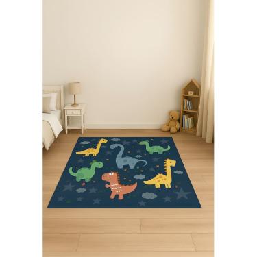 Imagem de Tapete Infantil Atividade Emborrachado Antiderrapante 100x140cm Dinossauros