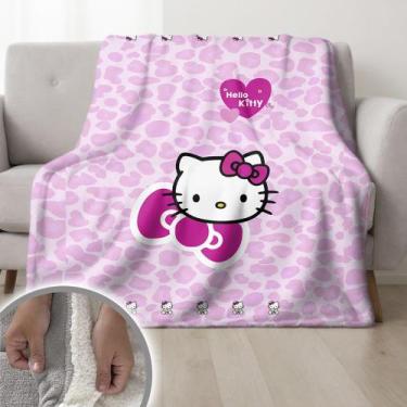 Imagem de Cobertor Hello Kitty Duplo Pele De Carneiro 155x240cm - ESPAÇO CASA CE