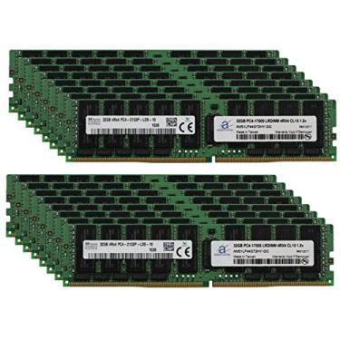 Imagem de Hynix Original 512 GB (16 x 32 GB) LRDIMM Atualização de memória de servidor para Dell PowerEdge FC630 DDR4 2133MHz PC4-17000 ECC Carga reduzida IMB Chip 4Rx4 CL15 1.2v DRAM Adamanta