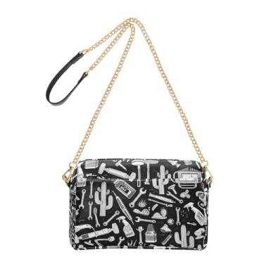 Imagem de Joitme Bolsas transversais para mulheres ferramentas monocromáticas bolsa de celular linda alça de corrente bolsa de ombro de couro PU