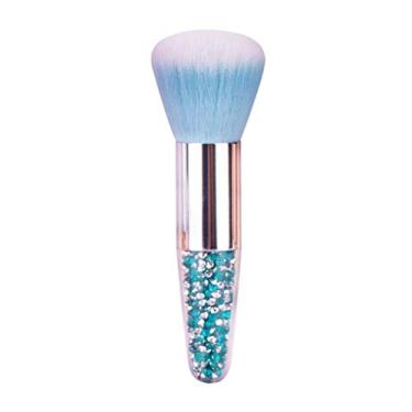 Imagem de Pincel de Maquiagem Profissional Candy-Colors Pincel de Blush em Pó Fofo Gordo Portátil Sem Costura Ferramenta de Beleza Cosmética para Maquiagem (Cor: 04) (4)