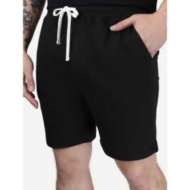 Imagem de Bermuda Calvin Klein Suedine Soft Preta-Masculino