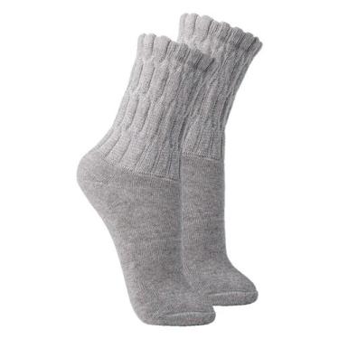 Imagem de Kit com 2 Pares de Meias Aeróbica Lupo 4810-003, Cinza, 33-36