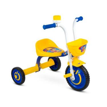 Imagem de Triciclo Infantil Nathor You 3 Boy Amarelo e Azul