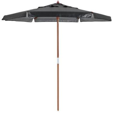 Imagem de Ombrelone Central Itapema em Madeira 2mt Preto 201607 Belfix, 201607