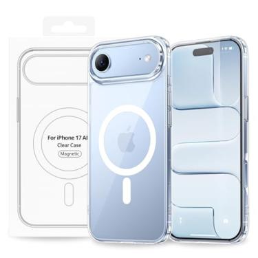 Imagem de Capinha Mag-Safe [iPhone 17 AIR] Clear Slim Case [Anti-Amarelamento] Compatível com Mag-Safe Transparente com [Proteção de Câmera] Resistente a Riscos e Anti Impacto