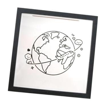 Imagem de IEUDNS Caixa de exibição tipo caixa de sombra, com abertura superior, ideal para guardar lembranças, ingressos, selos e muito mais, 20cmx20cmx4.5cm