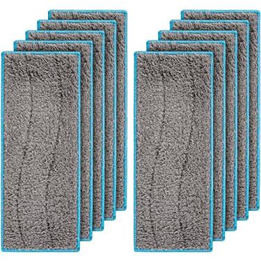 Imagem de BlueStars 10 pacotes m6 laváveis e reutilizáveis de esfregão molhado - Compatível com iRobot Braava Jet M Series Braava Jet m6 (6110) (6012) (6112) (6113) Ultimate Robot Mop - Almofadas de limpeza