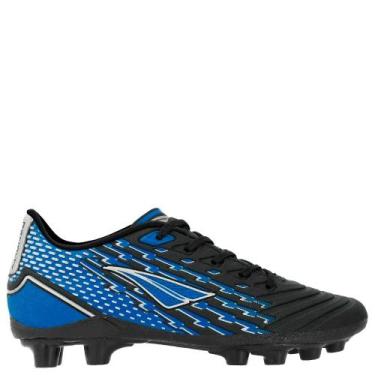 Imagem de Chuteira Penalty Campo Garra Y-2.0 Masculina Preto e Azul, 44