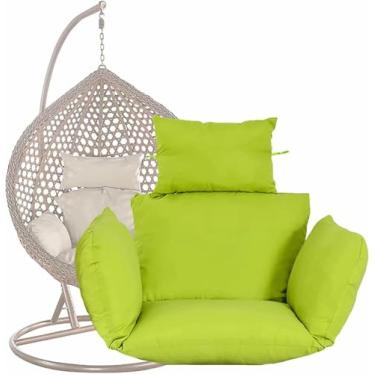 Imagem de Almofada para cadeira suspensa em formato de ovo, almofada lavável para rede de jardim em formato de ovo (somente a almofada)