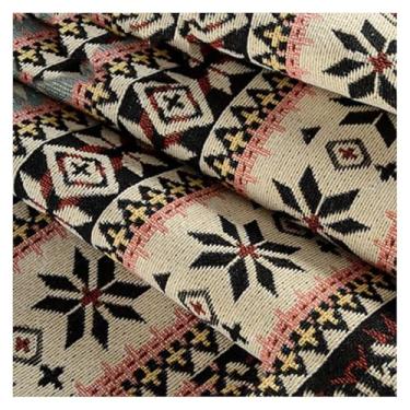 Imagem de Tecidos De Impressão Colorida Padrão De Estilo Étnico Tecido De Algodão Quadrados Acolchoados Artesanais Patchwork Lençóis De Quarto Para Costura(7#,1.5x0.5m/4.9x1.6ft)