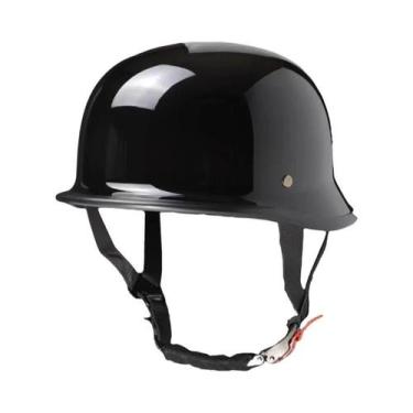 Imagem de Capacete Vintage Alemão Estilo Japonês Retro Para Motocicleta Com Ócul