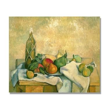 Imagem de Arte em tela vintage de frutas mortas, pintura clássica de cozinha country, decoração de parede de casa de fazenda quente para sala de jantar e cozinha. A33. 80x96cm-31,4x37,8 pol. Somente tela