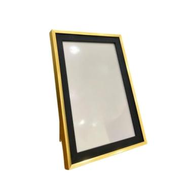 Imagem de Kit Porta-Retrato Luxo Gold Black 10x15 e 15x20 – Moldura Premium para Decoração de Casa, Sala, Quarto e Escritório(02UN PORT RET 10X15 GOLD BLACK)