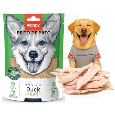 Imagem de Petisco Liofilizado para Cães Peito de Pato 40g 100% Natural Rico em Proteínas Sem Conservantes