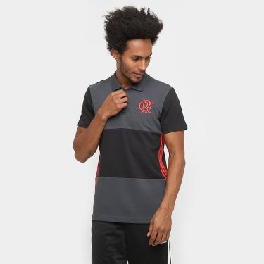 Imagem de Camisa Polo Flamengo Adidas 3S Masculina-Masculino