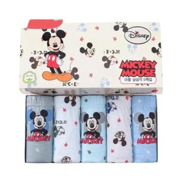 Imagem de Cuecas De Algodão Para Meninos Com Estampa Do Mickey, Respirável, Paco