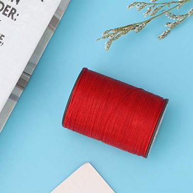 Imagem de Generic Cabo de Cera para Costura de Couro, Forte Resistência Ao Desgaste, Linha Artesanal para Bolsas, Preto, 160m/rolo (049 grande vermelho)