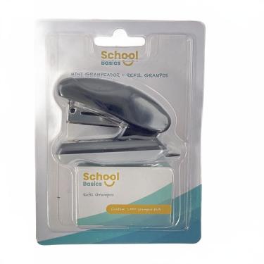 Imagem de Mini Grampeador Escolar 1000 Grampos 26/6 School Basics Removedor Integrado