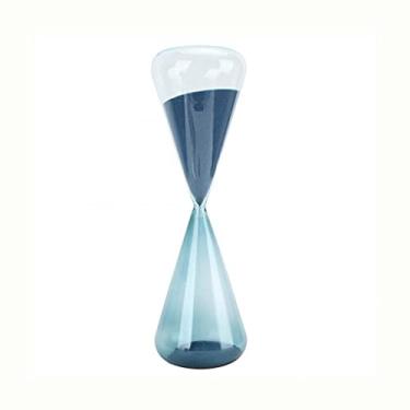 Imagem de U5GAAALPPQ9 Decoração de casa Ampulheta Vidro Areia Inovador Forma Cone Exclusivo Relógio de Areia Temporizador Vidro Presente de Aniversário Ornamento de Mesa para Casa (Tamanho: 23 x 8 cm) (31 x 9