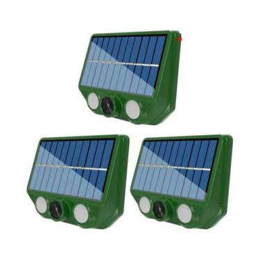 Imagem de Repelente Ultrassônico Solar Para Animais, Sensor De Pragas Para Cães,