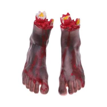 Imagem de Braço E Mão Falsos Realistas De Halloween, Peças De Plástico Sangrenta