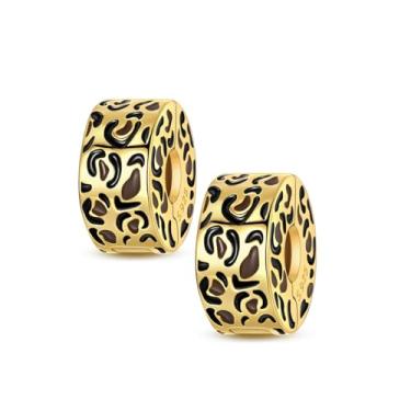 Imagem de QIKAOLA Pingentes com clipe dourado para pulseiras Pandora, espaçadores, berloques, joias, presente para mulheres, Zircônia cúbica, Zircônia cúbica