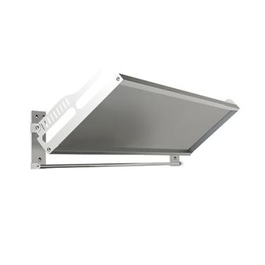 Imagem de Bancada de trabalho de parede de aço inoxidável 304 - mesa dobrável montada na parede, fácil de instalar e limpar, ideal para food truck, cozinha, restaurante, garagem, lavanderia, despensa