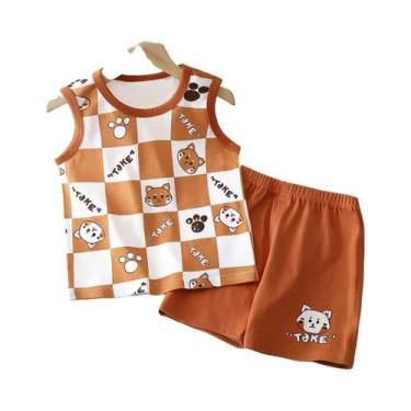 Imagem de Conjuntos De Pijamas De Algodão Para Meninos E Meninas, Roupas De Dorm