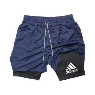 Imagem de Shorts Esportivos Masculinos De Compressão De Secagem Rápida Para Corr