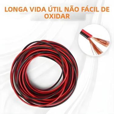 Imagem de Cabo De Áudio Vermelho E Preto 5/10m 2x0.3mm/2x0.5mm Cobre Estanhado 2