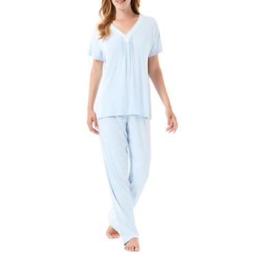 Imagem de Pijama Renda - Lohe, Azul celeste, GG