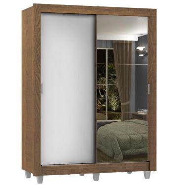 Imagem de Guarda Roupa 2 Portas de Correr 1 Espelho Dallas Madesa