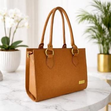 Imagem de Bolsa Estruturada Direto de Fábrica TopGrife Atacado Couro-Feminino