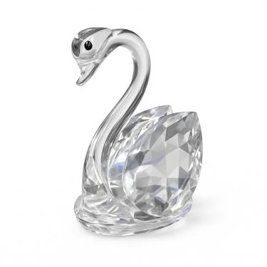 Imagem de Enfeite Decorativo Ornamento Estatueta Cisne de Vidro 5,5CM Cristal Decoração de Mesa
