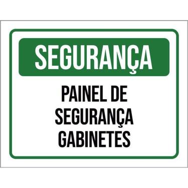Imagem de Kit 5 Placa Acm Segurança Painel Gaginetes 18X23