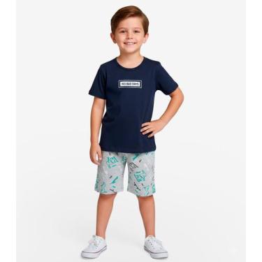 Imagem de Conjunto Infantil Camiseta e Bermuda Select Cinza, 6, Cinza