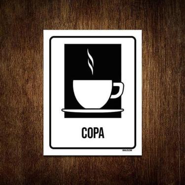 Imagem de Kit 10 Placas Condomínio Ambiente Copa 23cm