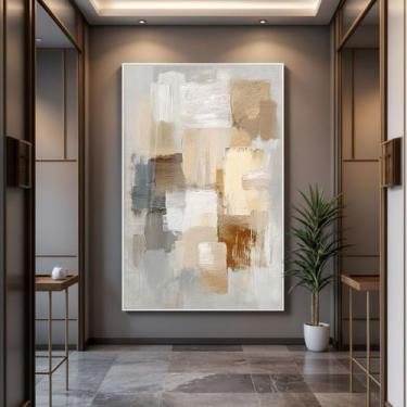 Imagem de Quadro com Moldura e Acrilico Cristal Vidro Pincelada Harmonia para Sa