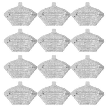 Imagem de Kit 12 Potiche Mini Bomboniere De Vidro Lembrancinha C/Tampa